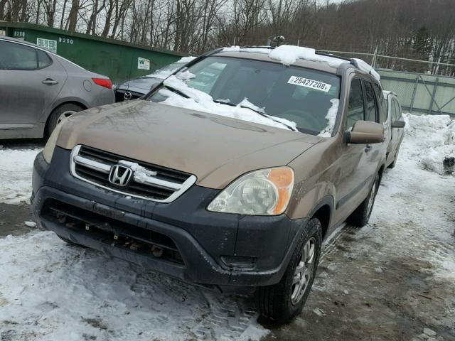 JHLRD788X2C070074 - 2002 HONDA CR-V EX GOLD photo 2