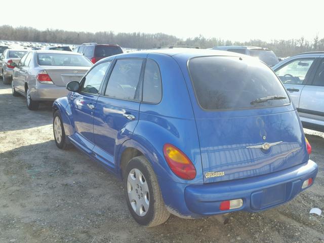 3C4FY48B84T274720 - 2004 CHRYSLER PT CRUISER BLUE photo 3