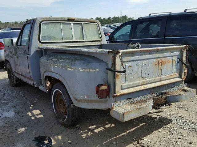 1FTCF10E2BNA95812 - 1981 FORD F100 BLUE photo 3