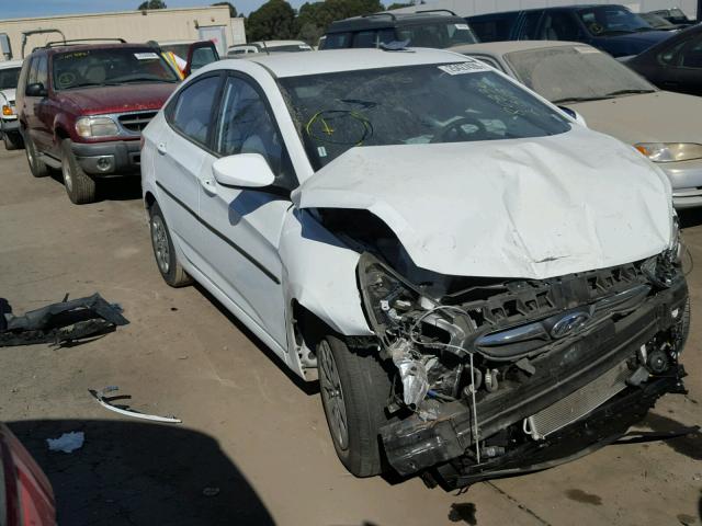 KMHCT4AE0GU105710 - 2016 HYUNDAI ACCENT SE WHITE photo 1