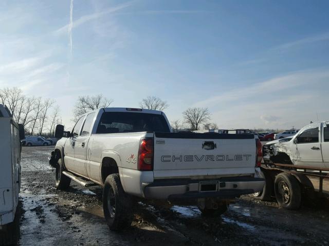 1GCHK23D87F121633 - 2007 CHEVROLET SILVERADO WHITE photo 3