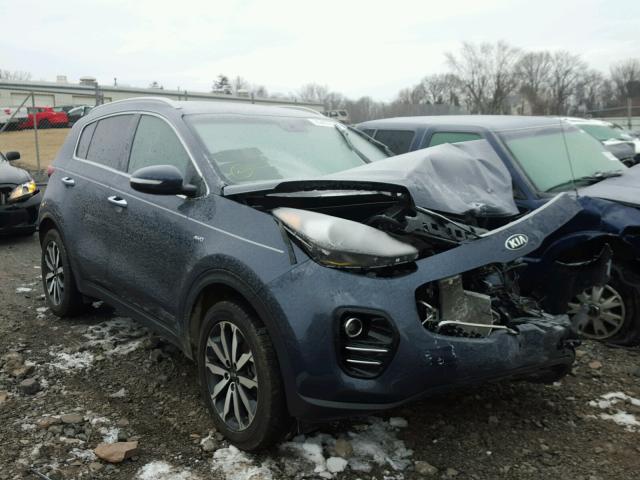 KNDPNCAC7H7042470 - 2017 KIA SPORTAGE E BLUE photo 1