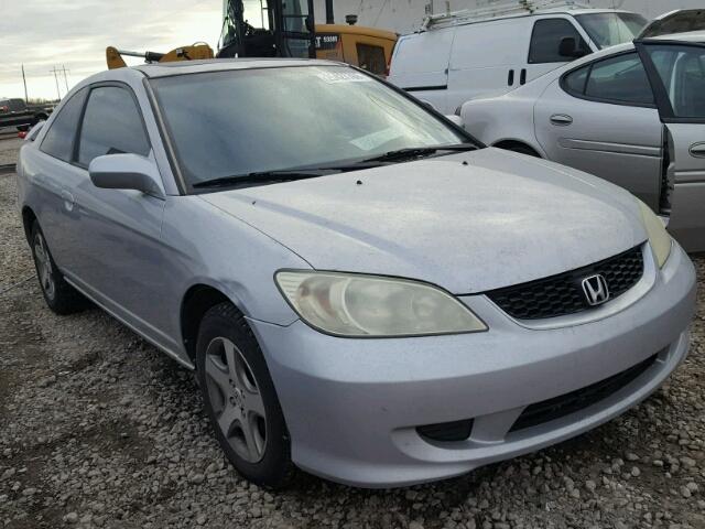 1HGEM22964L032250 - 2004 HONDA CIVIC EX SILVER photo 1