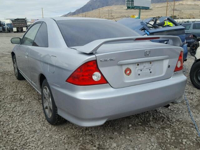 1HGEM22964L032250 - 2004 HONDA CIVIC EX SILVER photo 3