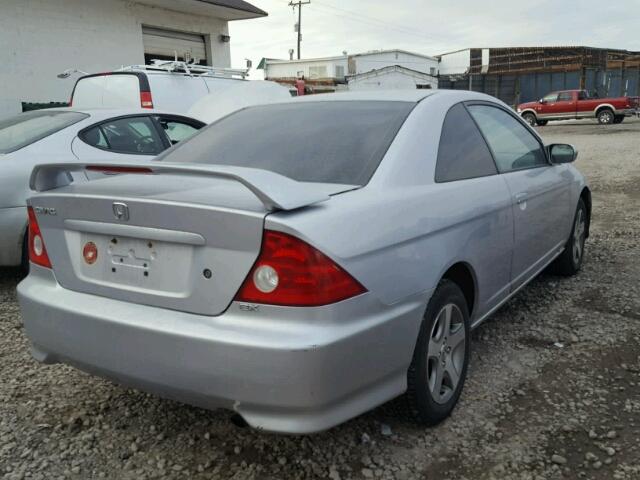 1HGEM22964L032250 - 2004 HONDA CIVIC EX SILVER photo 4