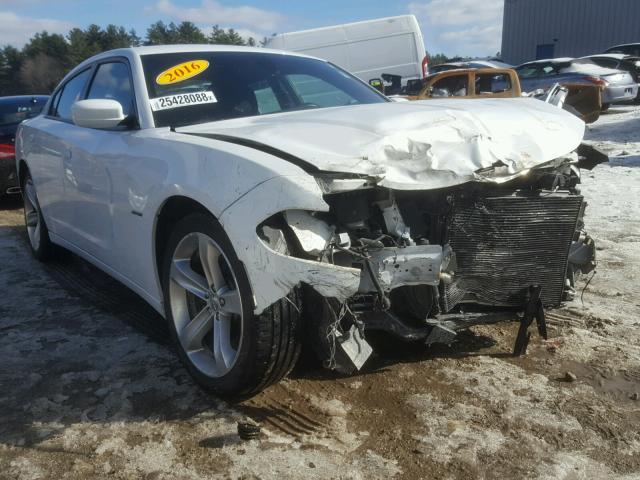 2C3CDXCT0GH178386 - 2016 DODGE CHARGER R/ WHITE photo 1