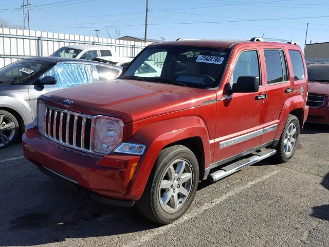 1J8GN58K99W543434 - 2009 JEEP LIBERTY RED photo 2