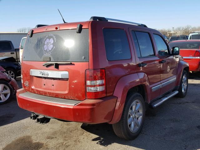 1J8GN58K99W543434 - 2009 JEEP LIBERTY RED photo 4