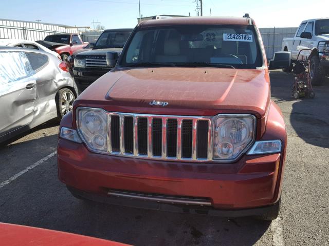 1J8GN58K99W543434 - 2009 JEEP LIBERTY RED photo 9