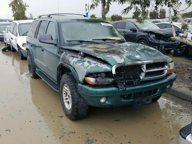 1D4HS48Z43F519144 - 2003 DODGE DURANGO SL GREEN photo 1