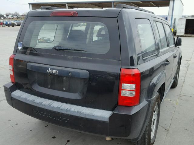 1J4FT28B99D122410 - 2009 JEEP PATRIOT SP BLACK photo 4