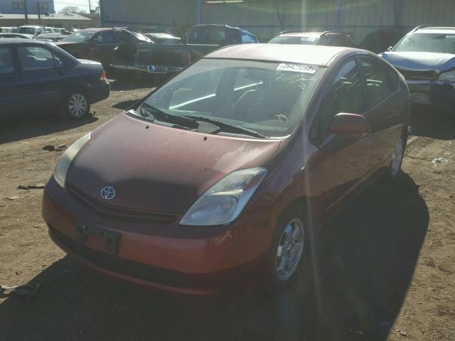 JTDKB20U153112748 - 2005 TOYOTA PRIUS RED photo 2