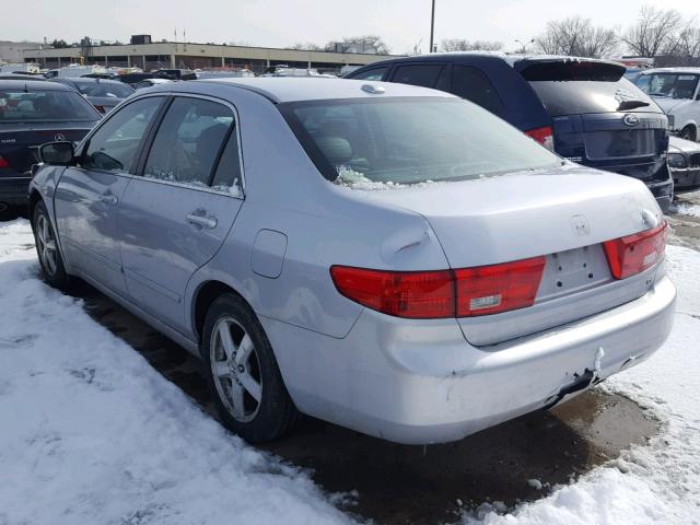 1HGCM56885A040762 - 2005 HONDA ACCORD EX SILVER photo 3