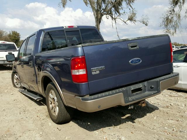 1FTPW12534KD42113 - 2004 FORD F150 SUPER BLUE photo 3