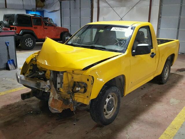 1GCCS149878196478 - 2007 CHEVROLET COLORADO YELLOW photo 2