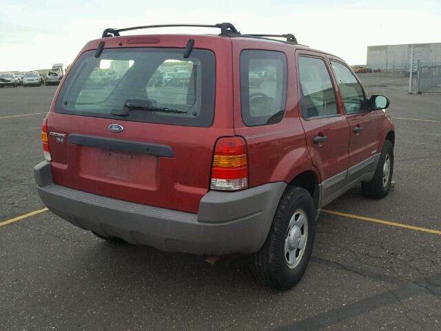 1FMUU01B71KF33518 - 2001 FORD ESCAPE XLS RED photo 4