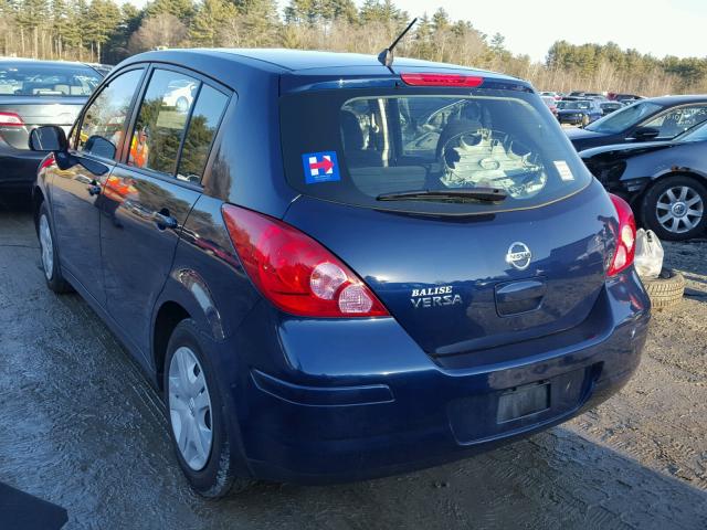 3N1BC1CP4CK801092 - 2012 NISSAN VERSA S BLUE photo 3