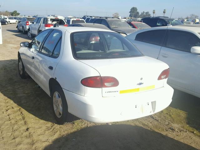 1G1JC524X17118017 - 2001 CHEVROLET CAVALIER B WHITE photo 3