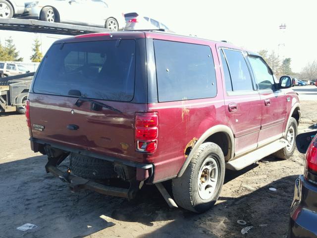 1FMPU18L9YLC35199 - 2000 FORD EXPEDITION BURGUNDY photo 4