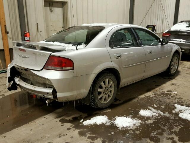 1C3EL56R64N252946 - 2004 CHRYSLER SEBRING LX SILVER photo 4