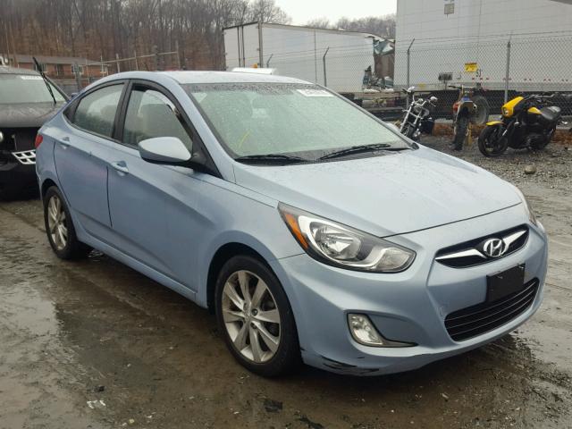 KMHCU4AE5CU107363 - 2012 HYUNDAI ACCENT GLS BLUE photo 1