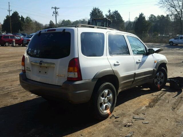 4F2CZ06134KM02916 - 2004 MAZDA TRIBUTE ES WHITE photo 4