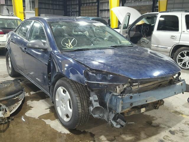 1G2ZF57B584306680 - 2008 PONTIAC G6 VALUE L BLUE photo 1