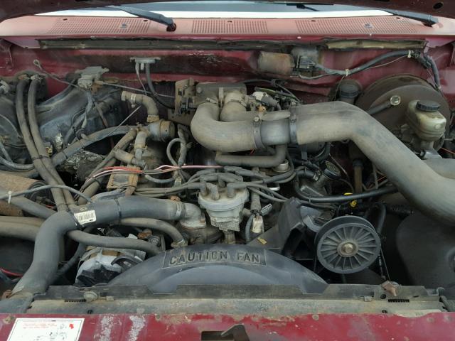 1FDJF37G2NNA02538 - 1992 FORD F350 RED photo 7