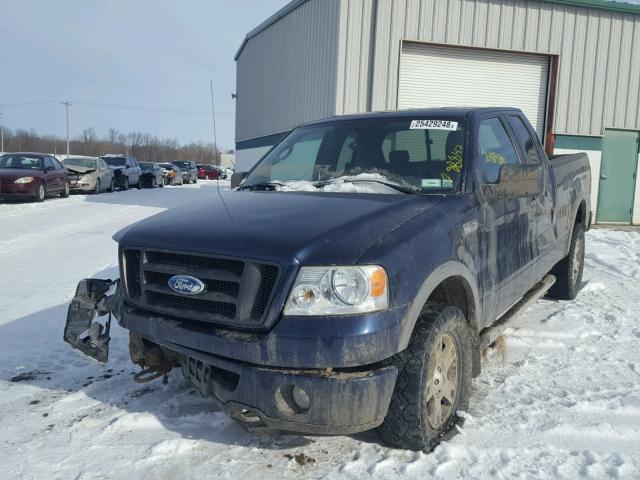 1FTPX14576NA67633 - 2006 FORD F150 BLUE photo 2