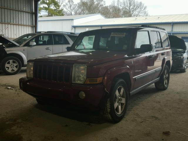 1J8HG48NX6C247077 - 2006 JEEP COMMANDER RED photo 2