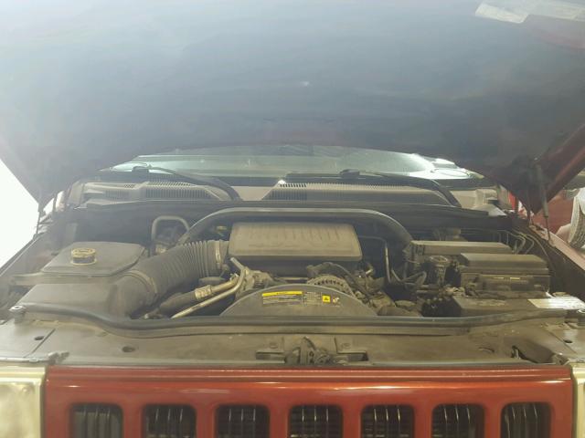 1J8HG48NX6C247077 - 2006 JEEP COMMANDER RED photo 7