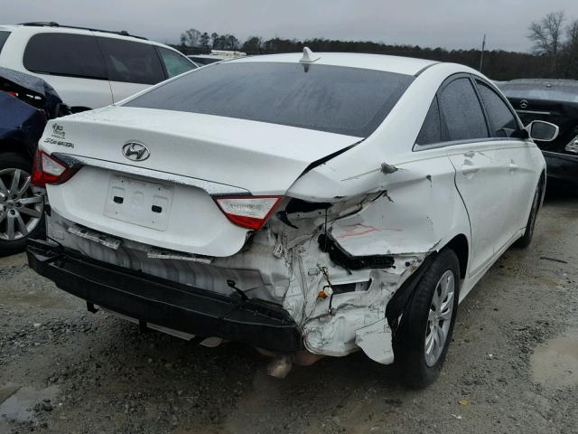 5NPEB4AC3BH090525 - 2011 HYUNDAI SONATA GLS WHITE photo 4