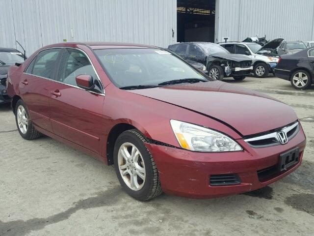 1HGCM56386A102327 - 2006 HONDA ACCORD SE RED photo 1