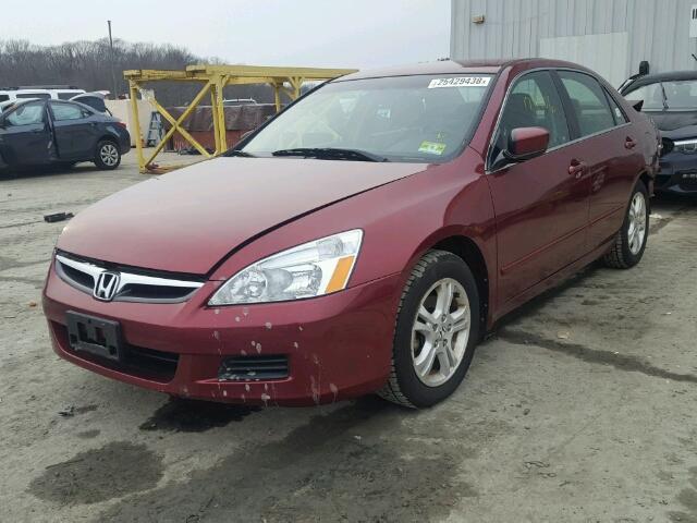 1HGCM56386A102327 - 2006 HONDA ACCORD SE RED photo 2