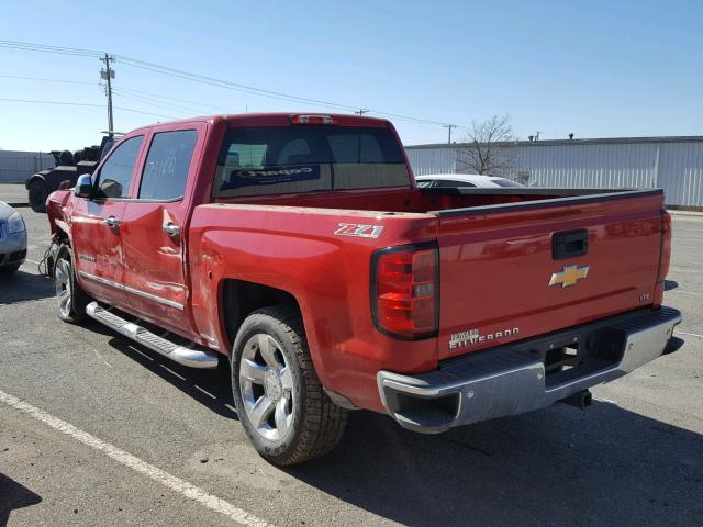 3GCUKSEC4EG307880 - 2014 CHEVROLET SILVERADO RED photo 3