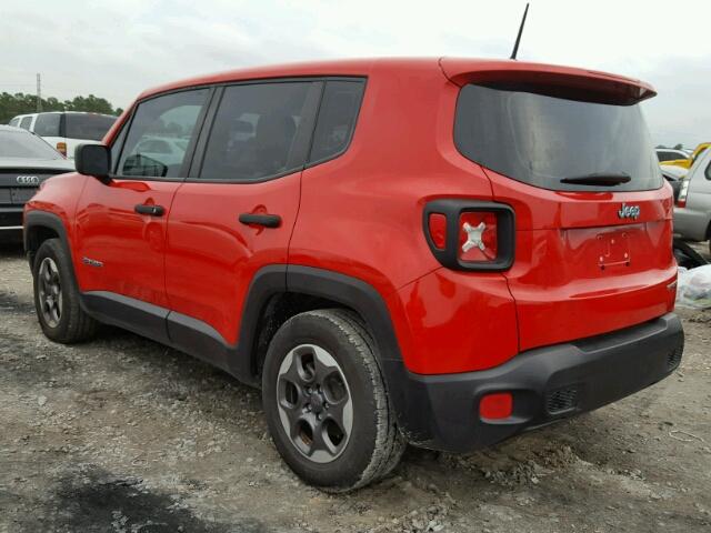 ZACCJAATXFPB79045 - 2015 JEEP RENEGADE S 红色 照片 3