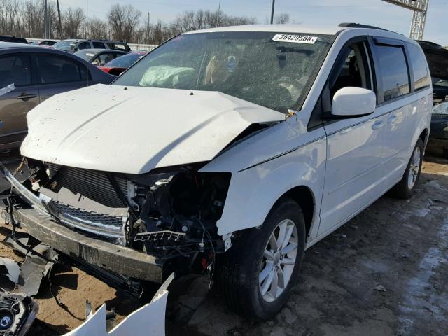 2C4RDGCG0ER388583 - 2014 DODGE GRAND CARA WHITE photo 2