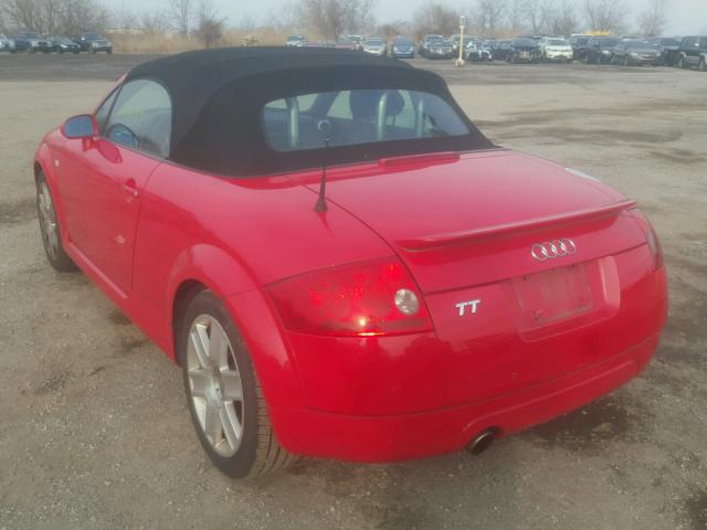 TRUTC28N431003441 - 2003 AUDI TT RED photo 3