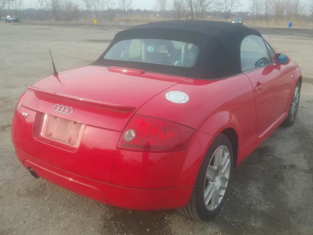 TRUTC28N431003441 - 2003 AUDI TT RED photo 4