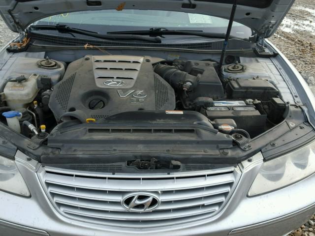 KMHFC46F48A309539 - 2008 HYUNDAI AZERA SE SILVER photo 7