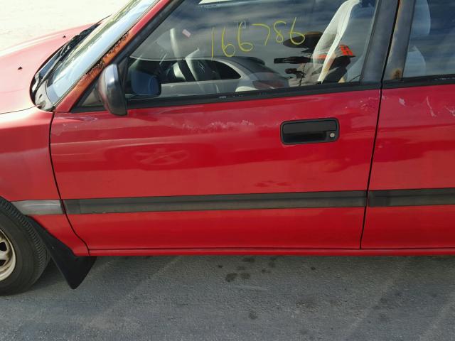 1HGED3648LA069881 - 1990 HONDA CIVIC DX RED photo 10