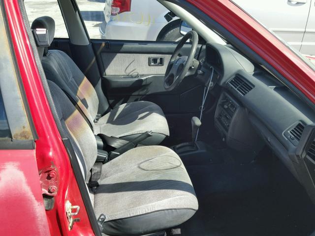 1HGED3648LA069881 - 1990 HONDA CIVIC DX RED photo 5