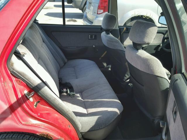 1HGED3648LA069881 - 1990 HONDA CIVIC DX RED photo 6