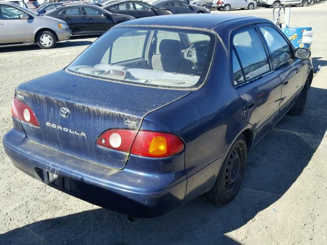 2T1BR12E92C566552 - 2002 TOYOTA COROLLA CE BLUE photo 4