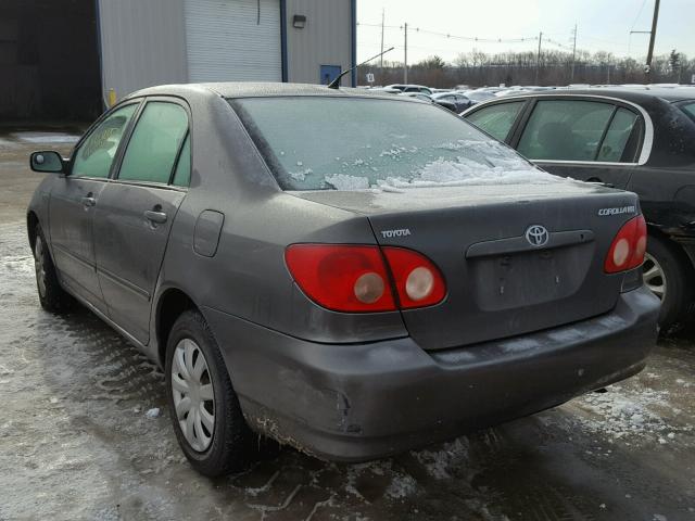 2T1BR32E45C404716 - 2005 TOYOTA COROLLA CE GRAY photo 3