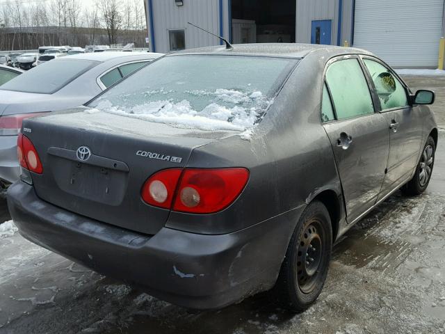 2T1BR32E45C404716 - 2005 TOYOTA COROLLA CE GRAY photo 4