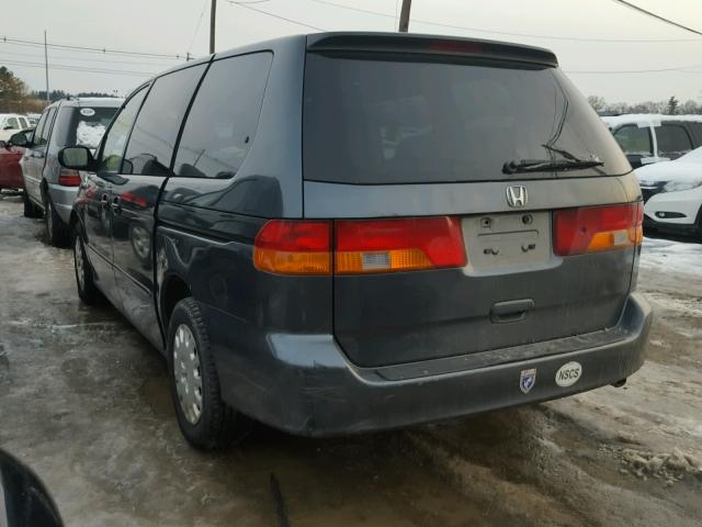 5FNRL18574B122723 - 2004 HONDA ODYSSEY LX GRAY photo 3