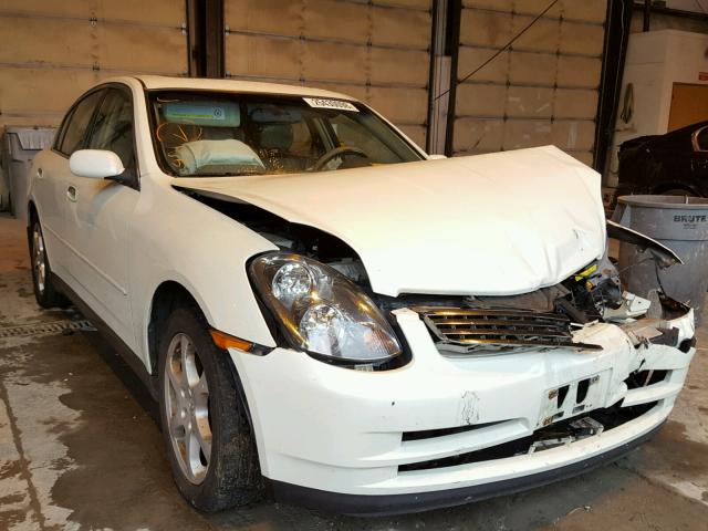 JNKCV51F54M706943 - 2004 INFINITI G35 WHITE photo 1