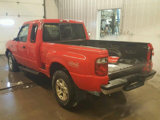 1FTZR45E52PB59356 - 2002 FORD RANGER SUP RED photo 3