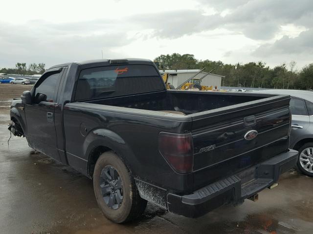 1FTMF1CW1AKC00607 - 2010 FORD F150 BLACK photo 3